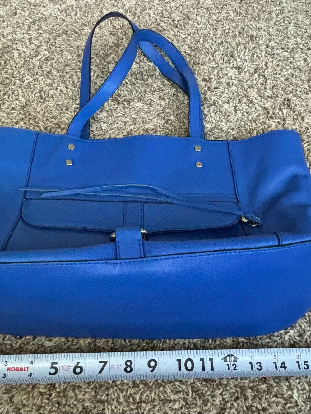 Cardinal blue Leather Tote Bag women  - Classic Rebecca Minkoff large  mint
